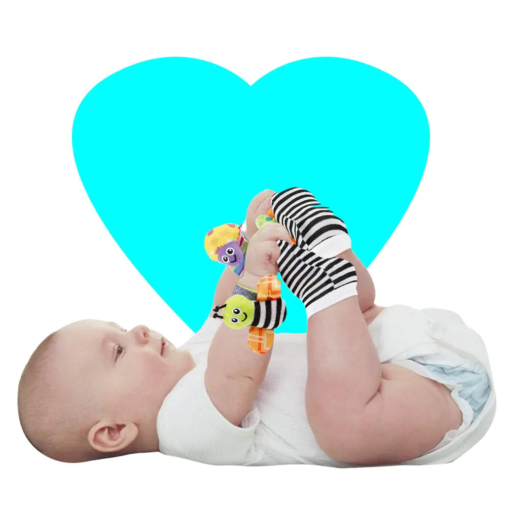 Baby Infant Rattle Socks Toys 3-6 to 12 Months Girl Boy Learning Toy