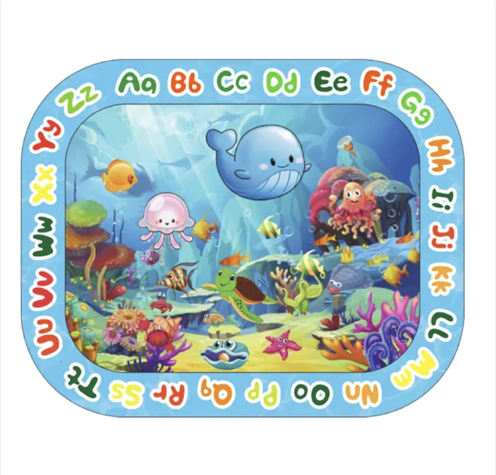 Inflatable Sea Turtle Baby Water Play Mat