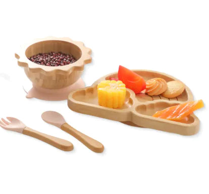 Nordic Style Baby Bamboo Tableware